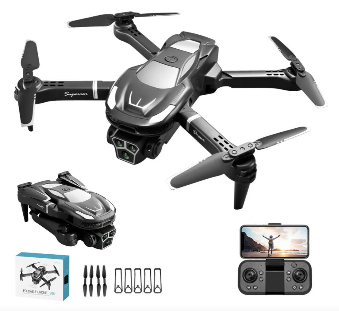 Dron Plegable V68 - 50% De Descuento + Envío Gratis